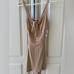 Taupe mini dress